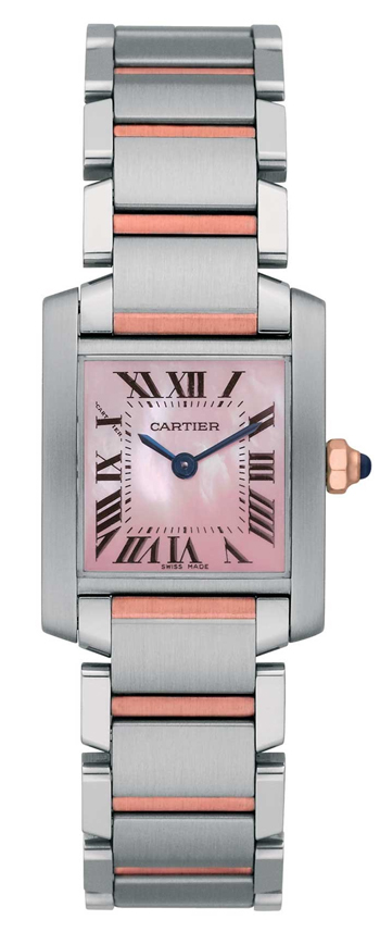 Cartier Tank Francaise Watches Ladies Pink Battery Operated Quartz W51027Q4 Watch