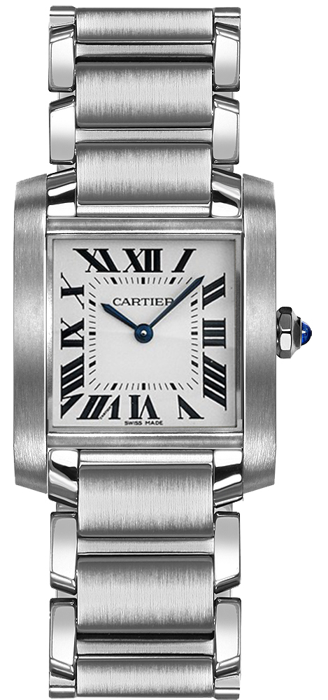 Cartier Tank Francaise Watches Ladies Silver Battery Operated Quartz WSTA0005 Watch