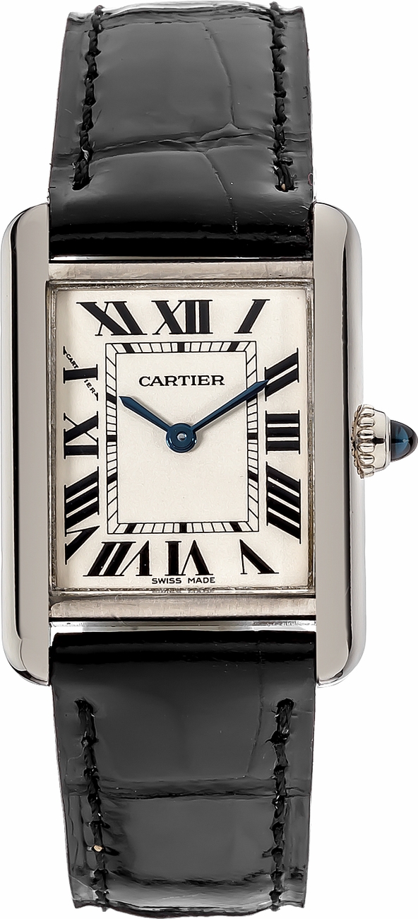 Cartier Tank Louis Watches Ladies Silver Battery Operated Quartz W1541056 Watch
