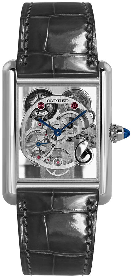 Cartier Tank Louis Watches Ladies Skeleton Manual Winding W5310012 Watch
