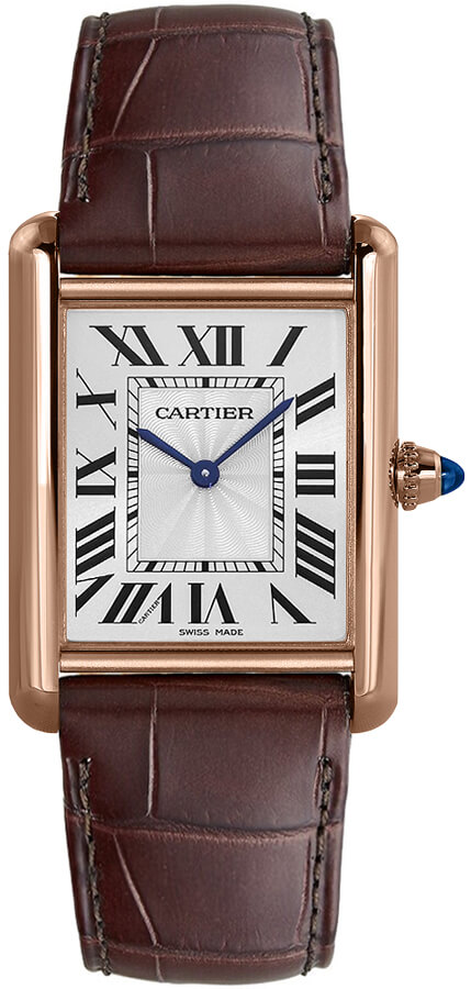 Cartier Tank Louis Watches Ladies Beaded Silver Manual Winding WGTA0011 Watch