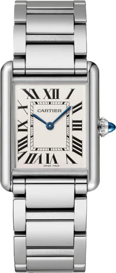 Cartier Tank Must Watches Ladies Silver Battery Operated Quartz WSTA0052 Watch