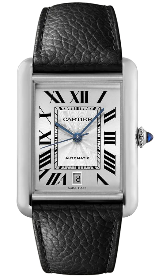 Cartier Tank Must Watches Mens Silver Self Winding Automatic WSTA0040 Watch