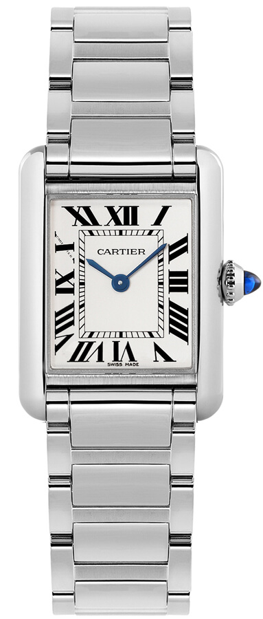 Cartier Tank Must Watches Ladies Silver Battery Operated Quartz WSTA0051 Watch