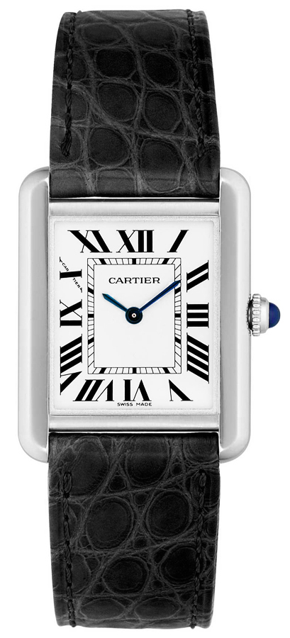 Cartier Tank Solo Watches Ladies Silver Battery Operated Quartz W5200005 Watch
