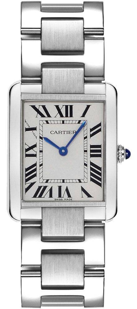 Cartier Tank Solo Watches Ladies Silver Battery Operated Quartz W5200013 Watch