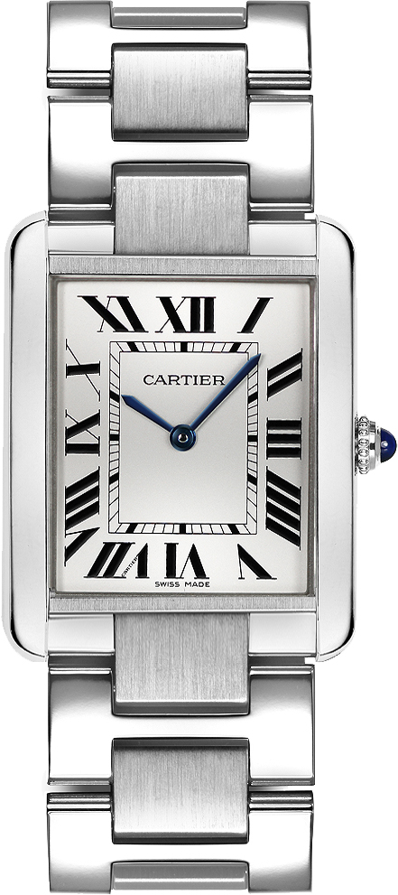 Cartier Tank Solo Watches Ladies Silver Battery Operated Quartz W5200014 Watch
