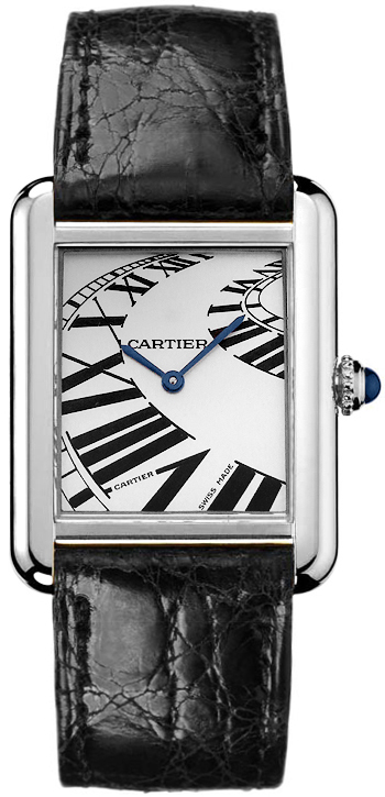 Cartier Tank Solo Watches Ladies Silver Battery Operated Quartz W5200017 Watch
