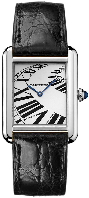 Cartier Tank Solo Watches Ladies Silver Battery Operated Quartz W5200018 Watch
