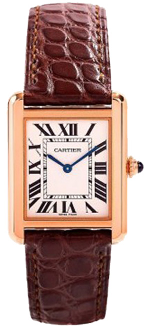 Cartier Tank Solo Watches Ladies Opaline Silver  W5200024 Watch