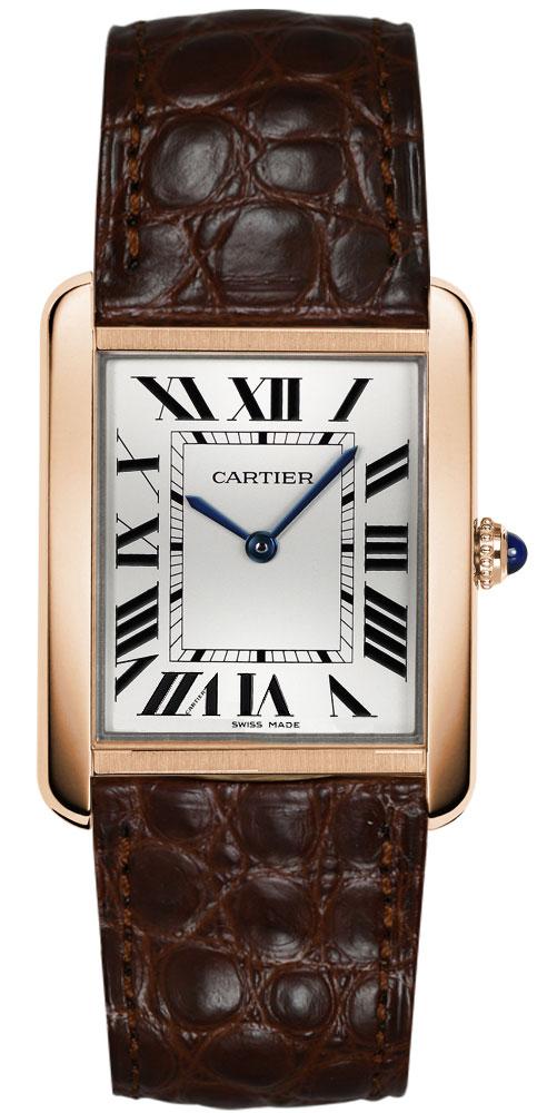 Cartier Tank Solo Watches Ladies Opaline Silver Battery Operated Quartz W5200025 Watch