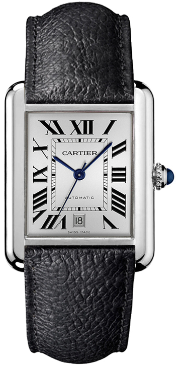 Cartier Tank Solo Watches Ladies Opaline Silver Self winding Automatic WSTA0029 Watch