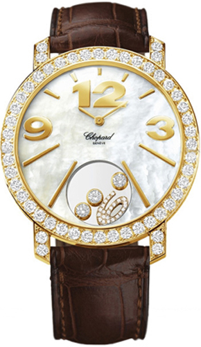 Chopard Happy Diamonds Watches Ladies Mother of Pearl White Dial Battery Operated Quartz 207450-0005 Watch