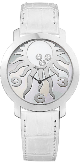 Chopard Happy Diamonds Watches Ladies Pearl White Battery Operated Quartz 207469-1004 Watch
