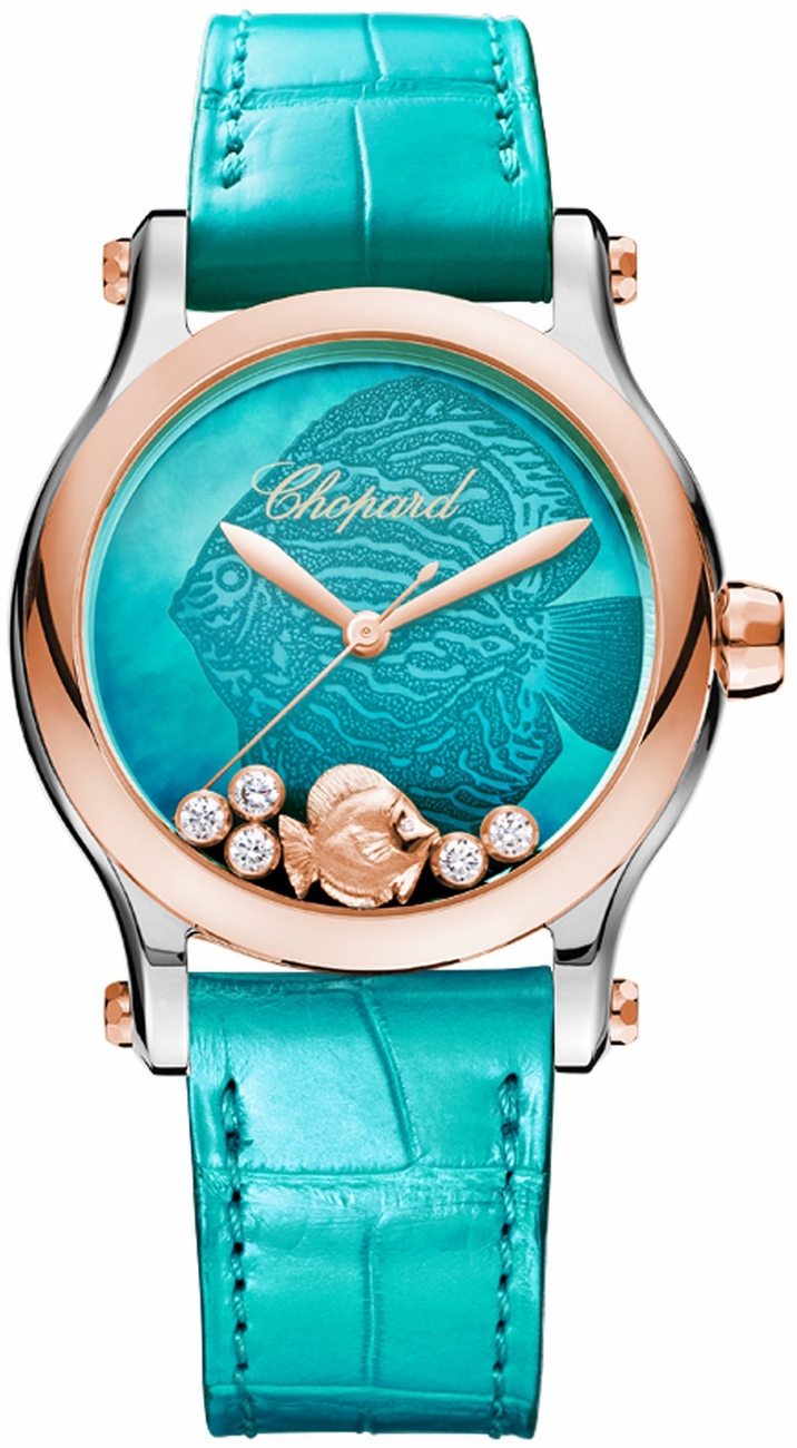 Chopard Happy Diamonds Watches Ladies Blue Self winding Automatic 278578-6001 Watch