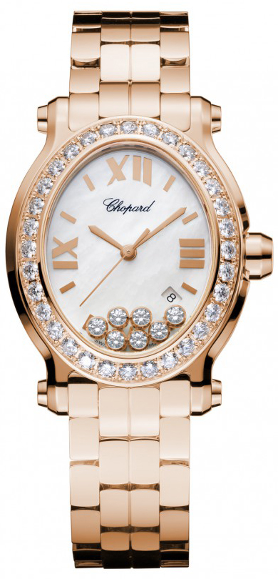 Chopard Happy Diamonds Watches Ladies Pearl White Battery Operated Quartz 275350-5004 Watch