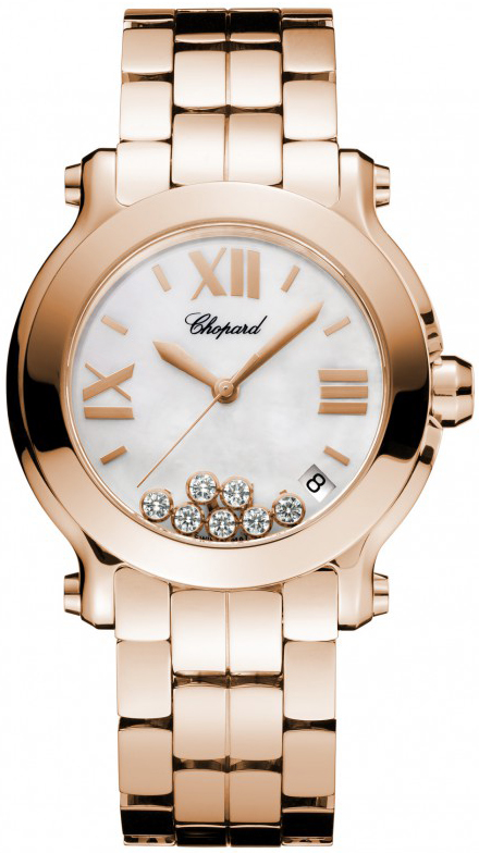 Chopard Happy Diamonds Watches Ladies Mother of Pearl White Battery Operated Quartz 277472-5002 Watch