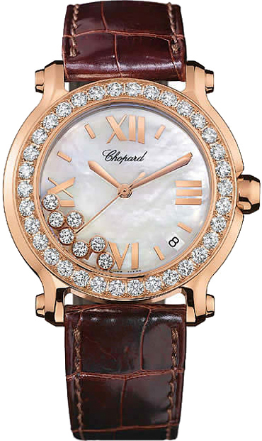 Chopard Happy Diamonds Watches Ladies Pearl White Battery Operated Quartz 277473-5002 Watch