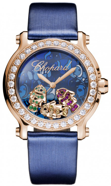 Chopard Happy Diamonds Watches Ladies Blue Battery Operated Quartz 277473-5012 Watch