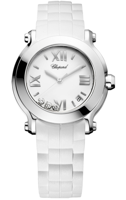 Chopard Happy Diamonds Watches Ladies White Battery Operated Quartz 278475-3016 Watch