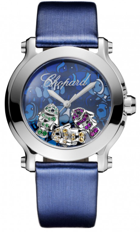 Chopard Happy Diamonds Watches Ladies Blue Battery Operated Quartz 278475-3049 Watch