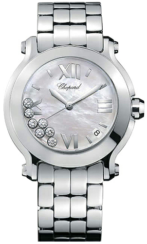 Chopard Happy Diamonds Watches Ladies Pearl White Battery Operated Quartz 278477-3002 Watch