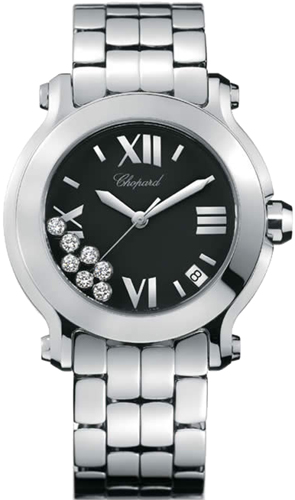 Chopard Happy Diamonds Watches Ladies Grey Battery Operated Quartz 278477-3004 Watch