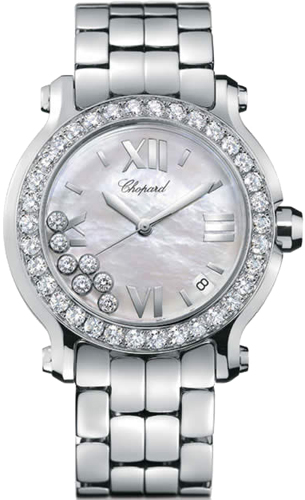 Chopard Happy Diamonds Watches Ladies Pearl White Battery Operated Quartz 278478-2001 Watch
