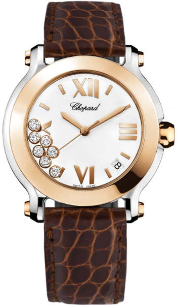 Chopard Happy Diamonds Watches Ladies Pearl White Battery Operated Quartz 278492-9001 Watch