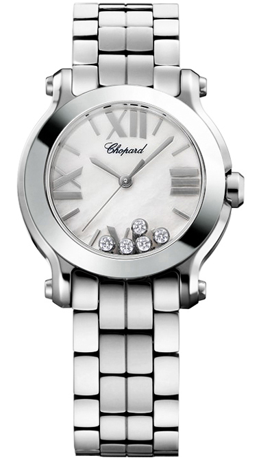 Chopard Happy Diamonds Watches Ladies Pearl White Battery Operated Quartz 278509-3006 Watch