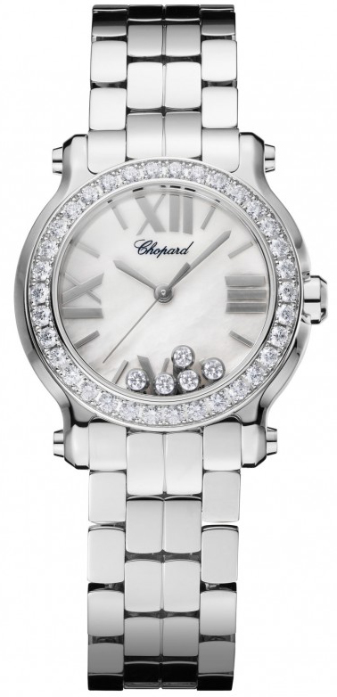 Chopard Happy Diamonds Watches Ladies Mother of Pearl White Battery Operated Quartz 278509-3010 Watch