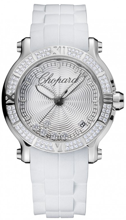 Chopard Happy Diamonds Watches Ladies Silver Battery Operated Quartz 278551-3003 Watch