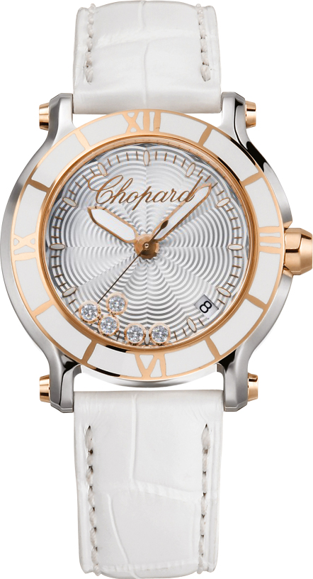 Chopard Happy Diamonds Watches Ladies Silver Battery Operated Quartz 278551-6002 Watch