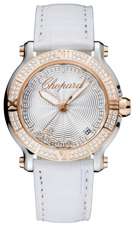 Chopard Happy Diamonds Watches Ladies Silver Battery Operated Quartz 278551-6003 Watch