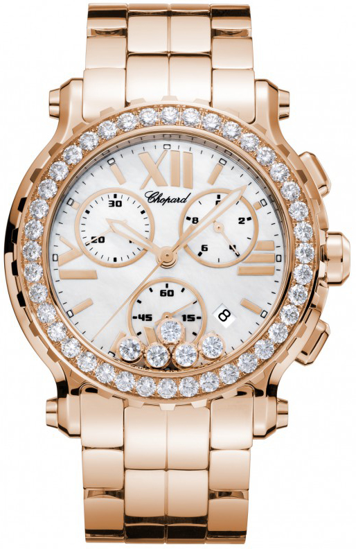 Chopard Happy Diamonds Watches Ladies Pearl White Battery Operated Quartz 283583-5006 Watch