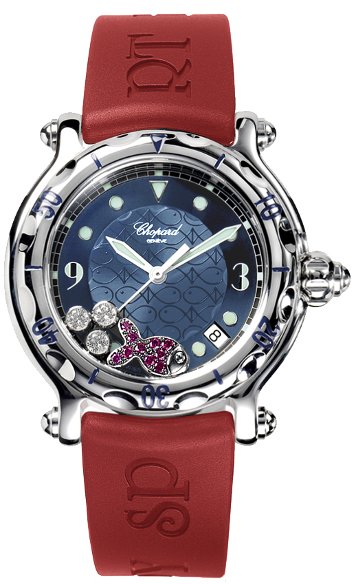 Chopard Happy Diamonds Watches Ladies Blue Battery Operated Quartz 288347-3011 Watch
