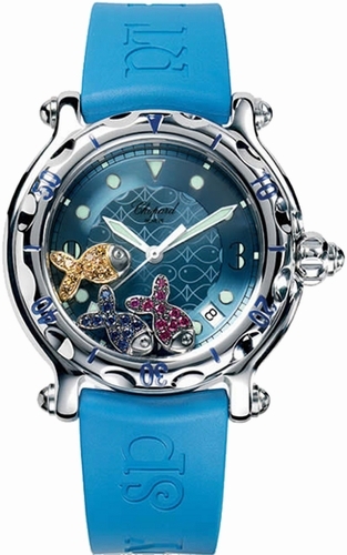 Chopard Happy Diamonds Watches Ladies Blue Battery Operated Quartz 288347-3012 Watch