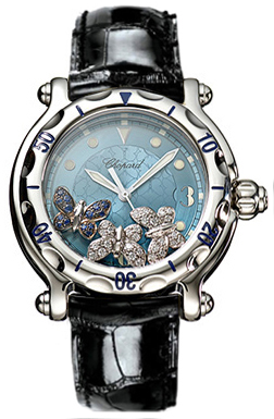 Chopard Happy Diamonds Watches Ladies Blue Battery Operated Quartz 288452-3001 Watch