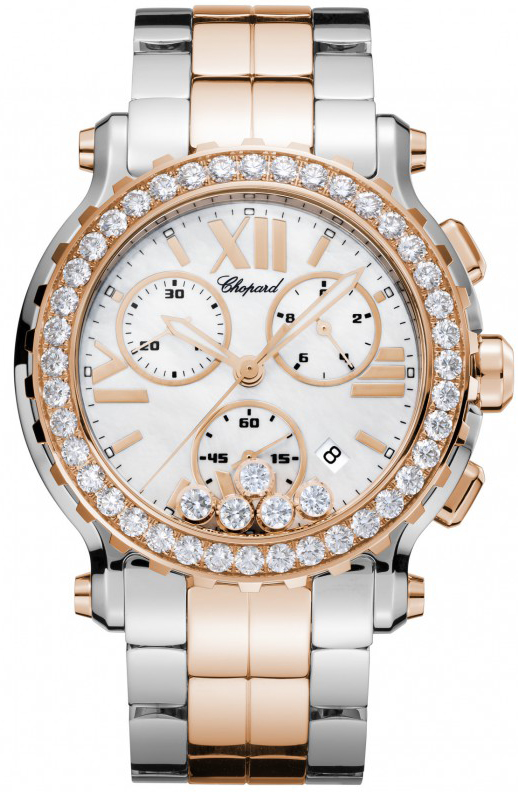 Chopard Happy Diamonds Watches Ladies Pearl White Battery Operated Quartz 288506-6002 Watch
