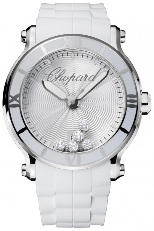 Chopard Happy Diamonds Watches Ladies Silver Battery Operated Quartz 288525-3002 Watch
