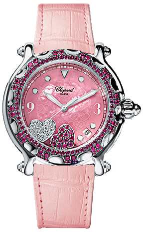 Chopard Happy Diamonds Watches Ladies Pink Battery Operated Quartz 288944-2002 Watch