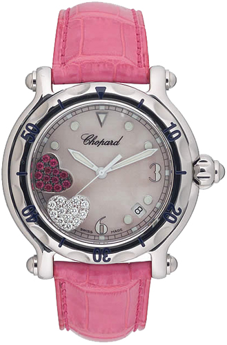 Chopard Happy Diamonds Watches Ladies Pink Battery Operated Quartz 288950-3001 Watch