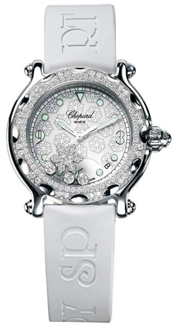 Chopard Happy Diamonds Watches Ladies White Battery Operated Quartz 288946-2001 Watch