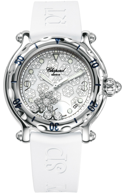 Chopard Happy Diamonds Watches Ladies White Battery Operated Quartz 288948-3001 Watch