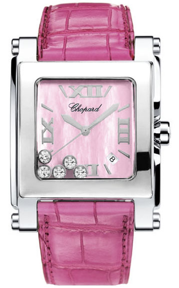 Chopard Happy Diamonds Watches Ladies Pink Battery Operated Quartz 288447-3005 Watch
