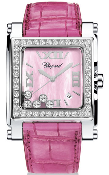 Chopard Happy Diamonds Watches Ladies Pink Battery Operated Quartz 288448-2003 Watch