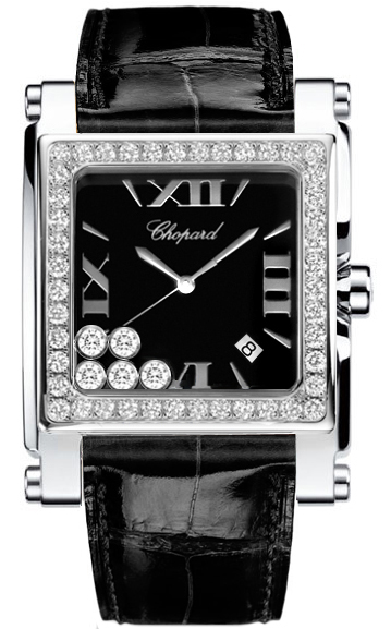 Chopard Happy Diamonds Watches Ladies Black Battery Operated Quartz 288448-2004 Watch