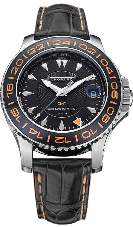 Chopard Luc Watches Mens Black Self winding Automatic Chronometer 168959-3001 Watch