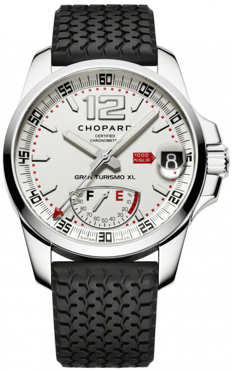 Chopard Mille Miglia Watches Mens Silver Self winding Automatic 168457-3002-BLKRD Watch