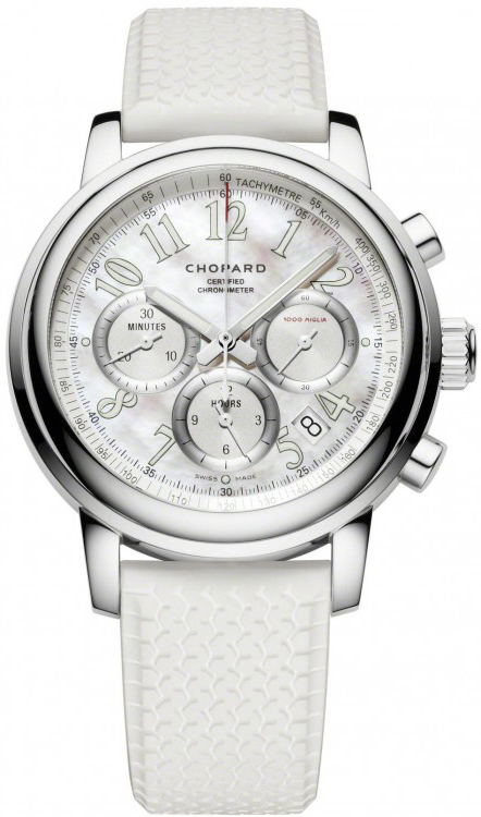 Chopard Mille Miglia Watches Mens Mother of Pearl White Self winding Automatic Chronometer 168511-3018 Watch